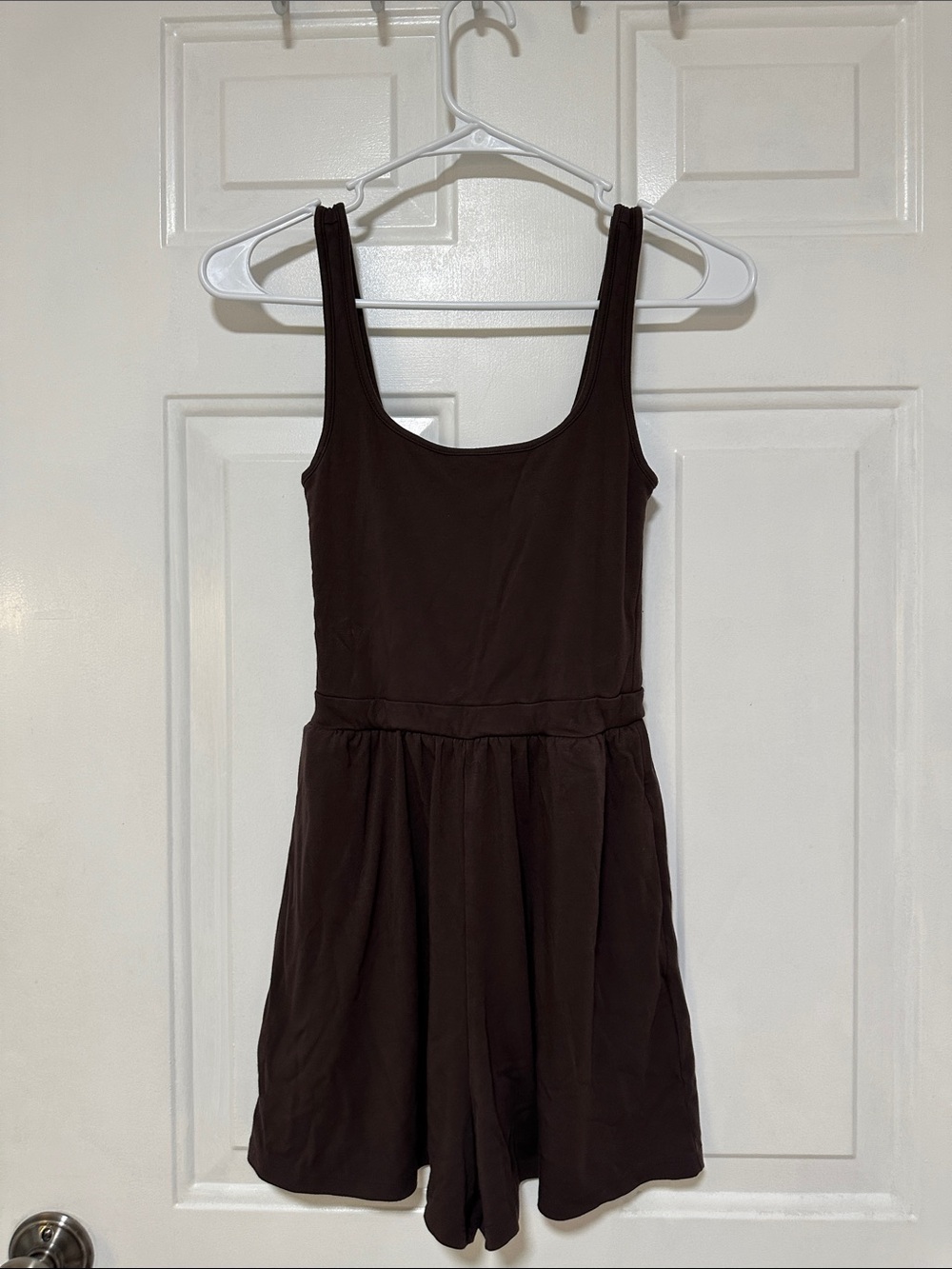 Aritzia Brown Sleeveless Romper